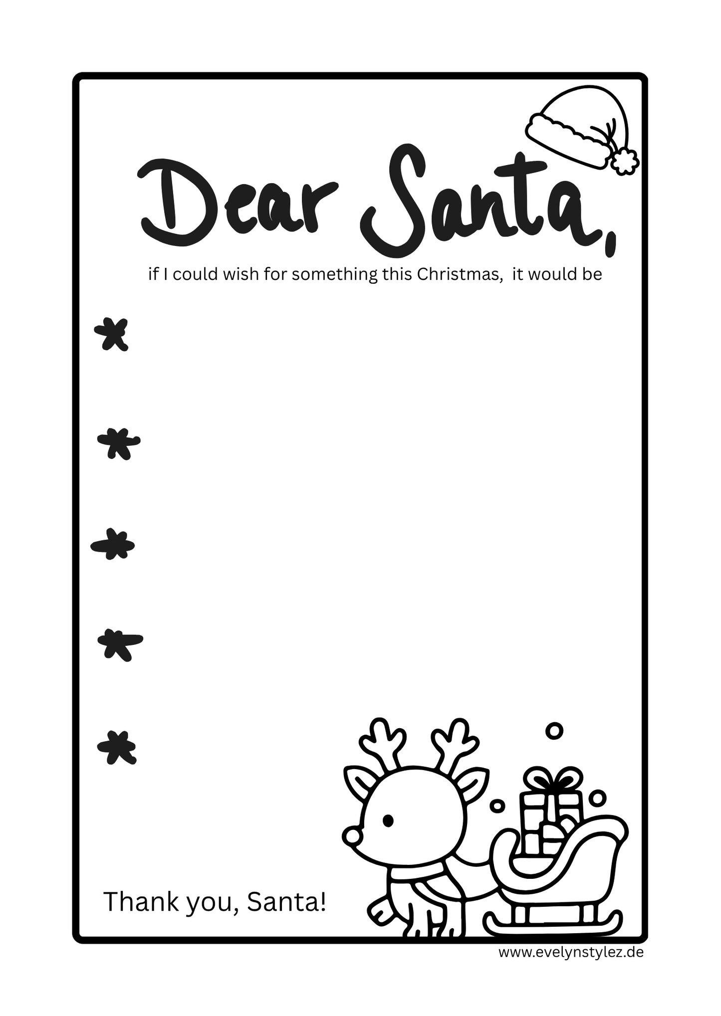 Dear Santa Wishlist