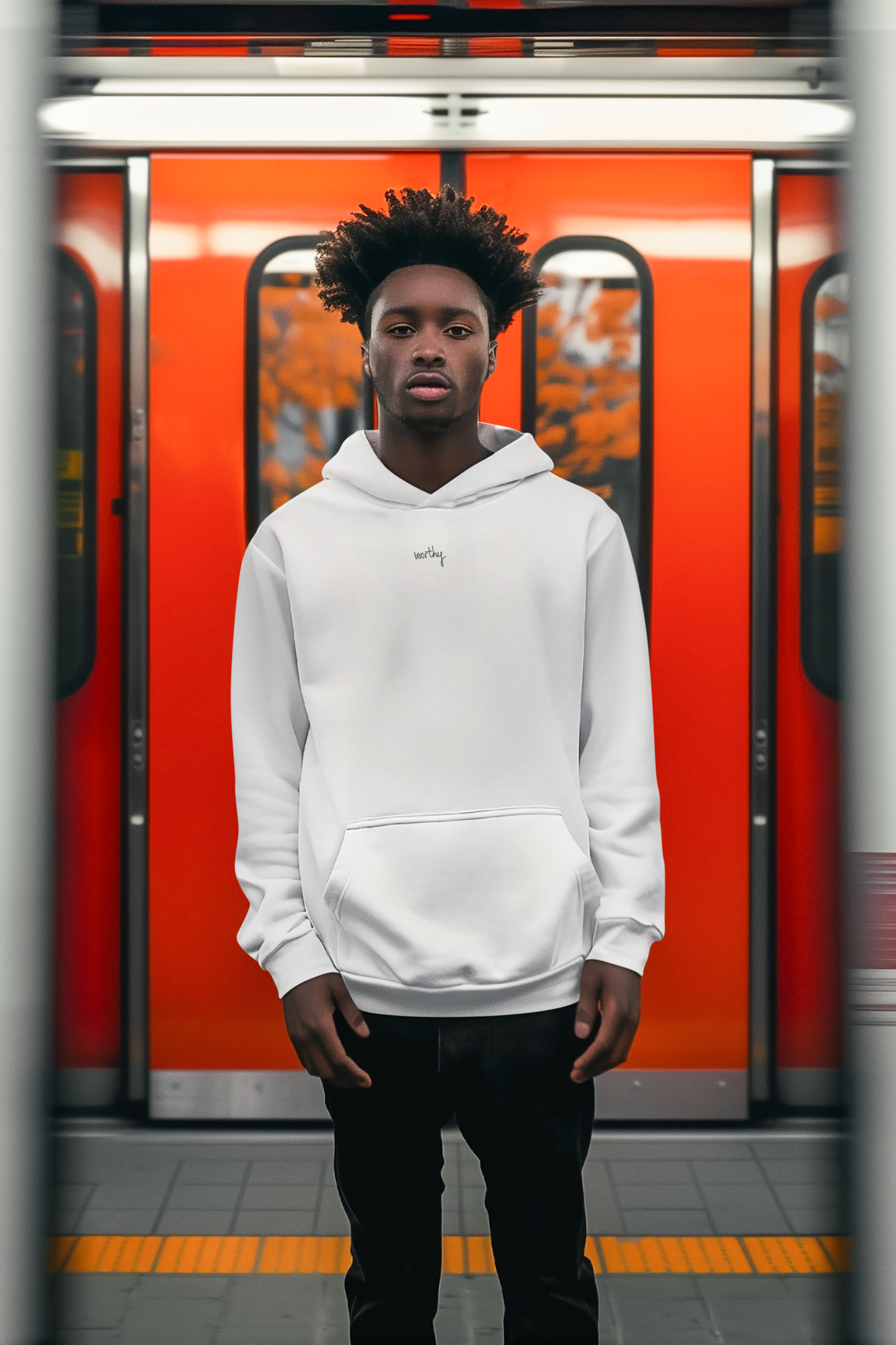 Men Hoodie "Worthy" – Signature Edition