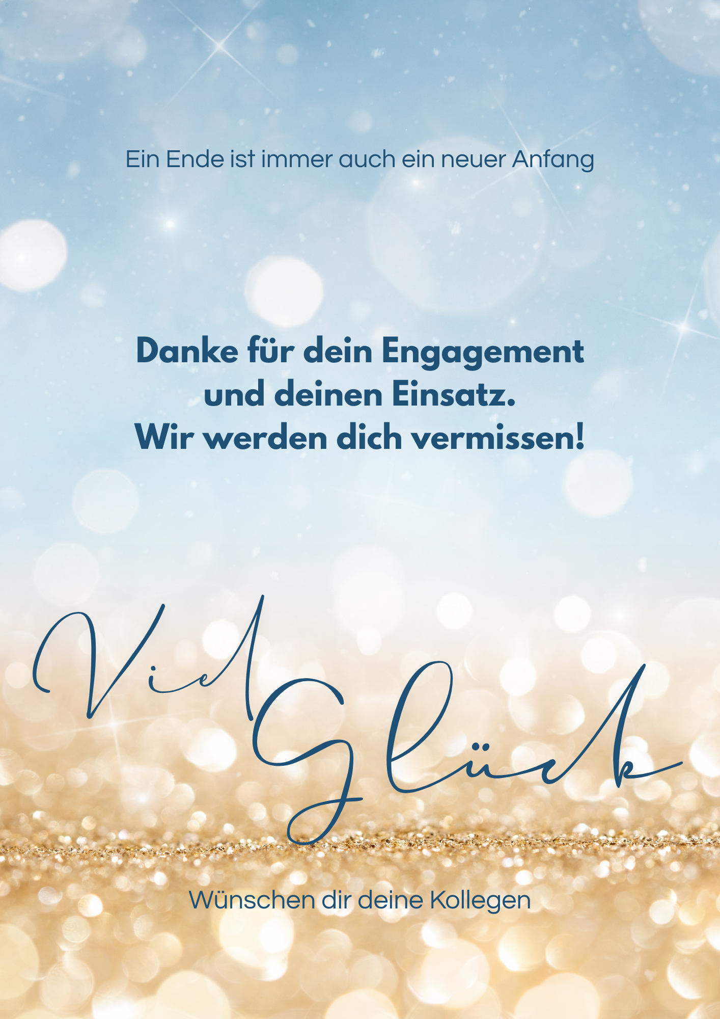 ✨ Digitale Abschiedskarte „Viel Glück“ – Für Kolleg:innen mit Herz