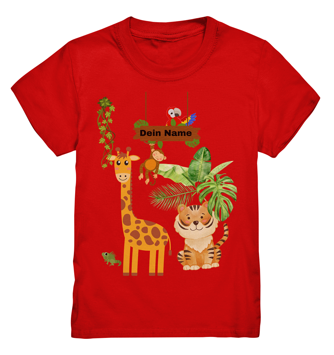 π Jungle Fever β Premium Kinder Shirt mit Wunschtext
