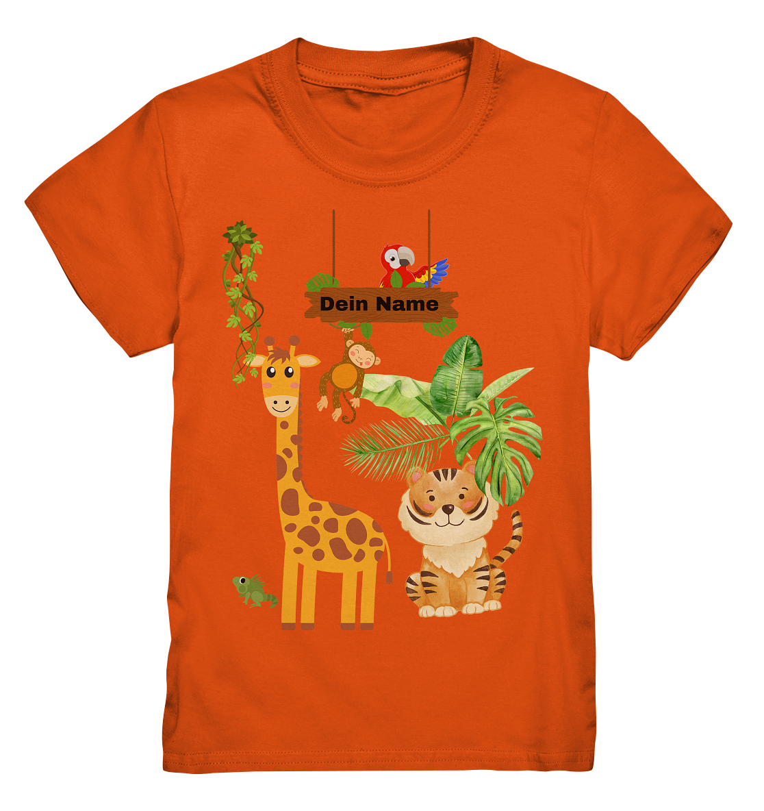 π Jungle Fever β Premium Kinder Shirt mit Wunschtext
