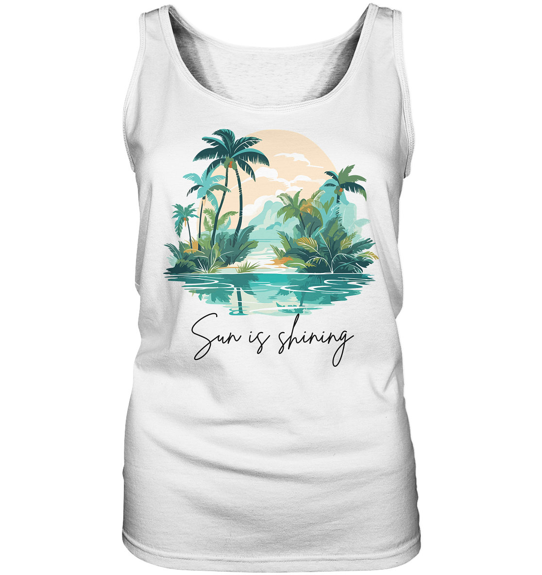 🌞 Life is a Beach – Damen Tank-Top (Softtouch)