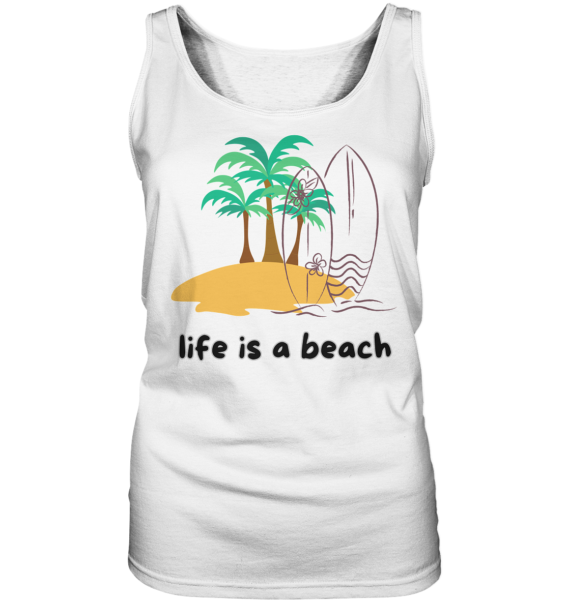 ☀️ Life is a Beach – Damen Tank-Top