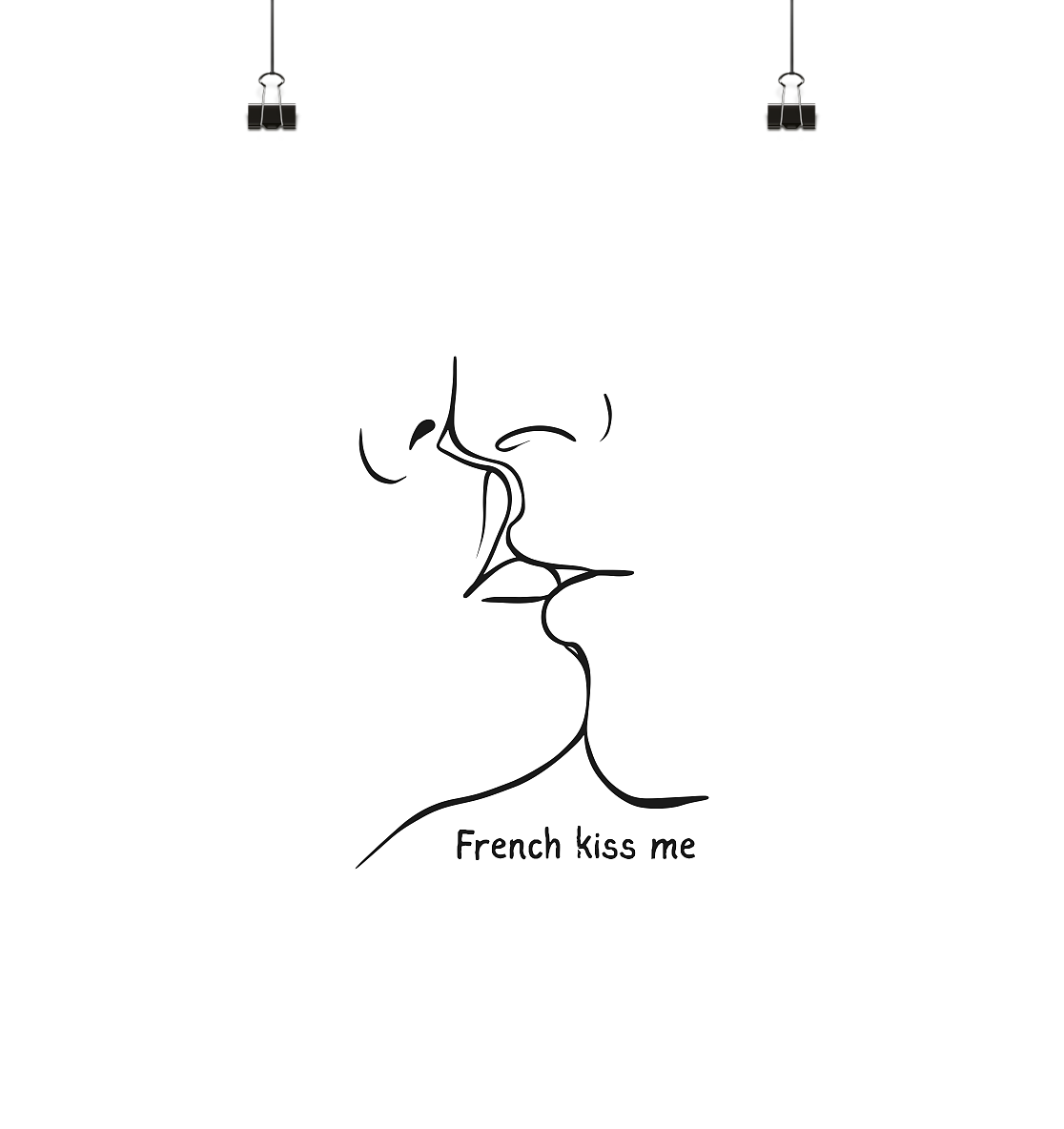 French Kiss Me - Poster Din A2 (hoch)