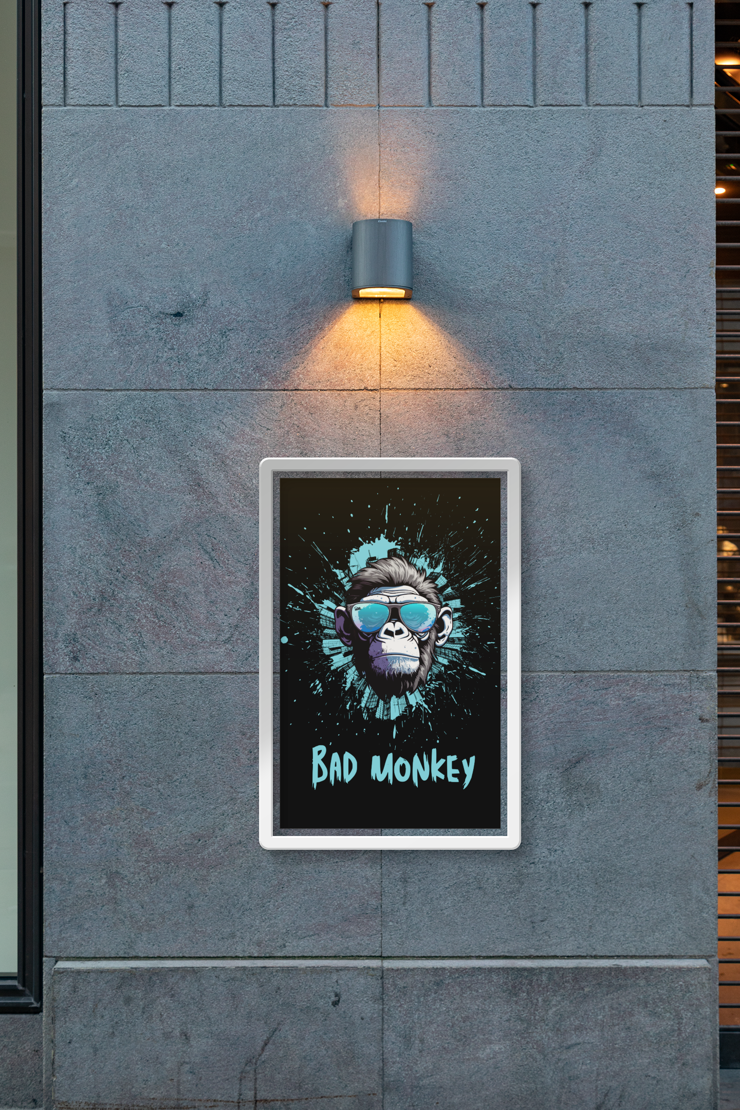 🐒 Bad Monkey – Digitales Poster | Printable Art