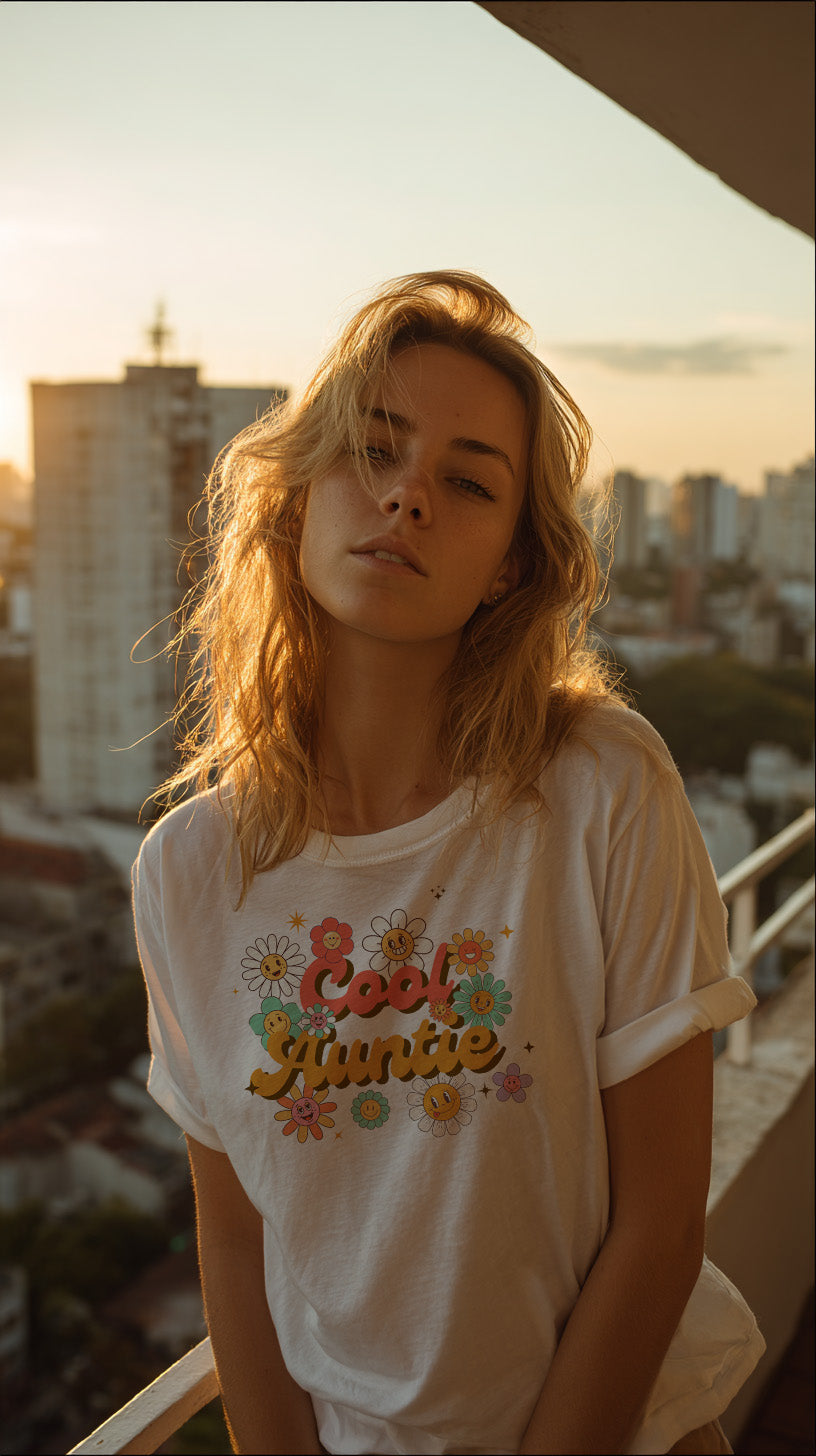 Casual Tee "Cool Auntie"