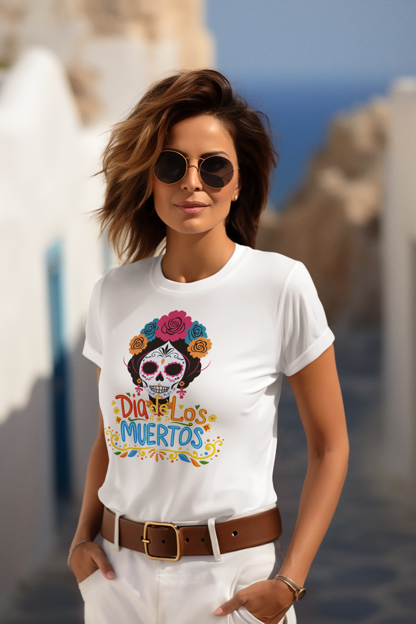 Casual Tee "Dia de la Muerta"