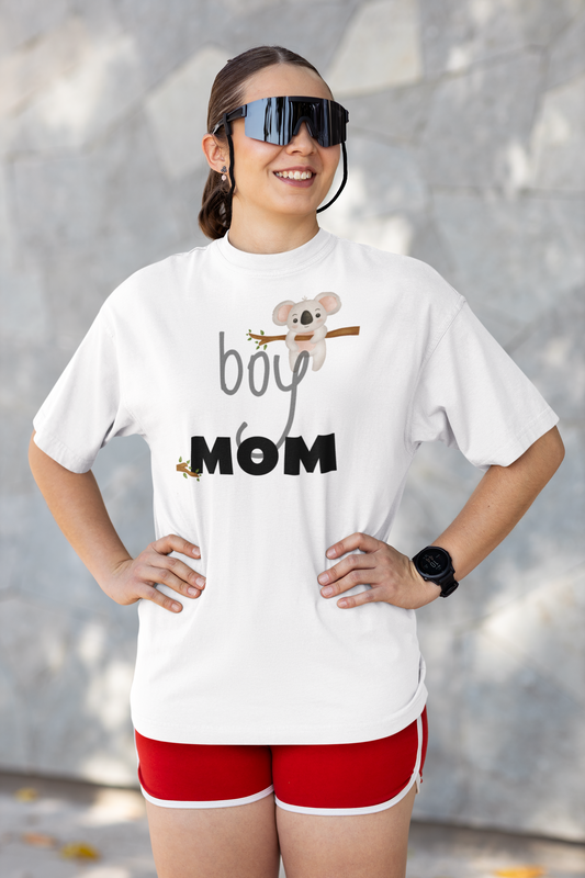 Casual Tee "Boy Mom"