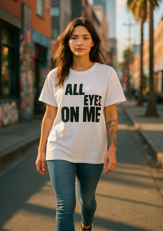 👕 Oversized Damen T-Shirt „All Eyes on Me“