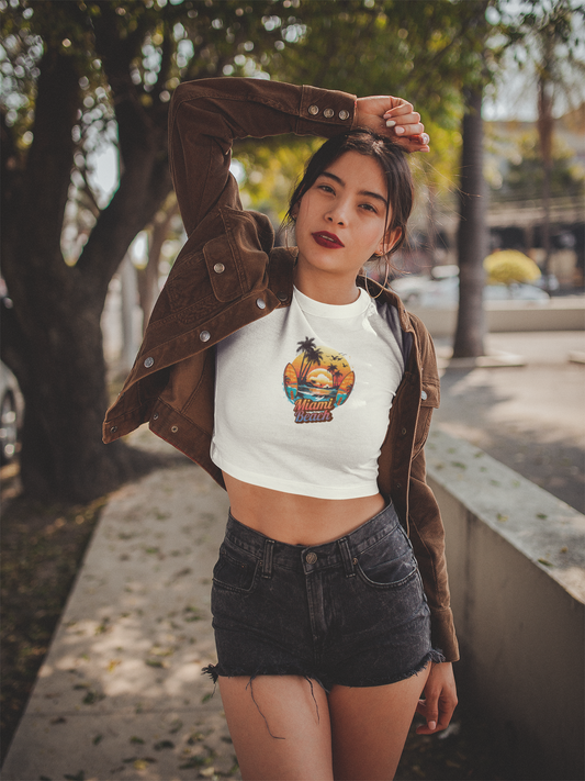 🩷 Crop Top „Miami Beach“