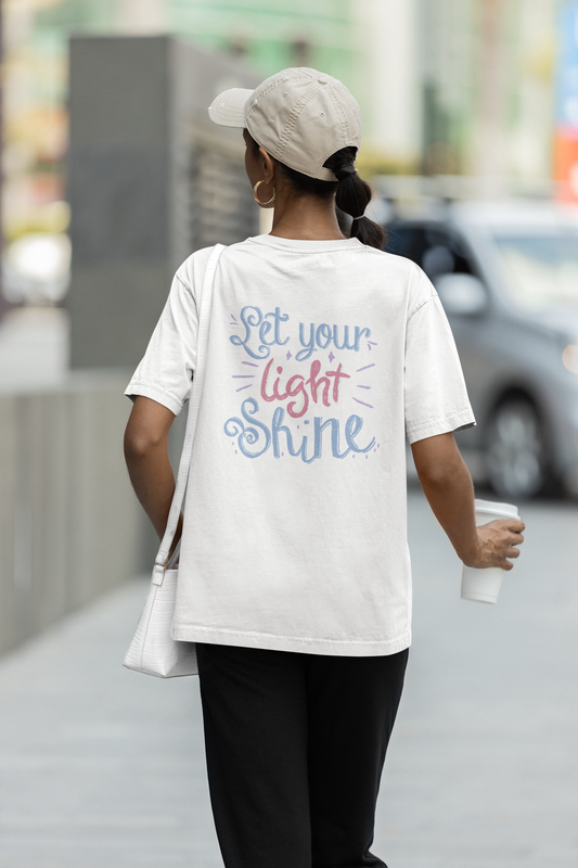 T-Shirt „Let your light shine“ – Backprint
