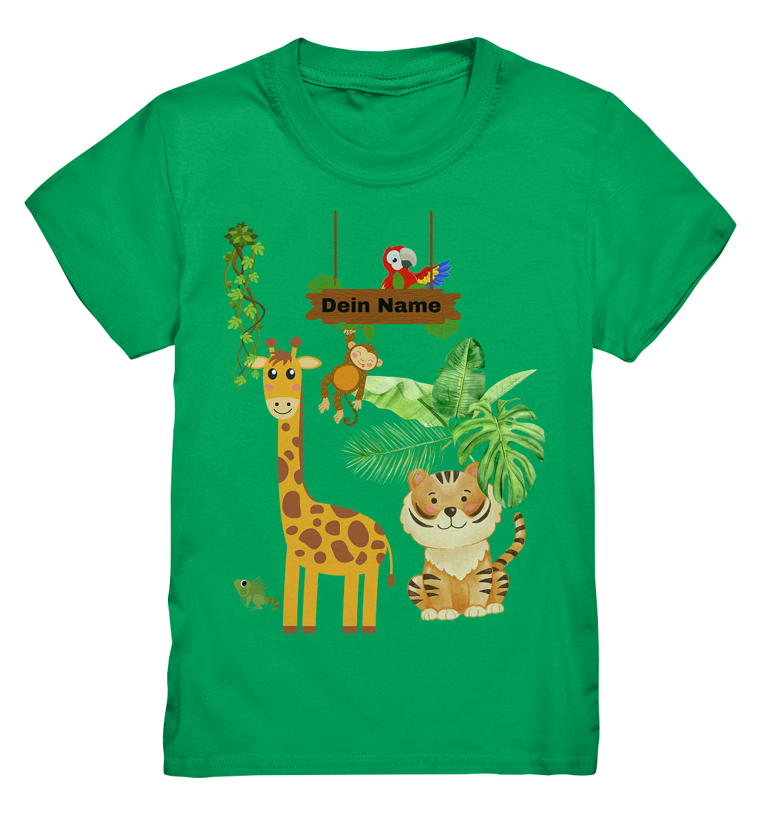 🐒 Jungle Fever – Premium Kinder Shirt mit Wunschtext