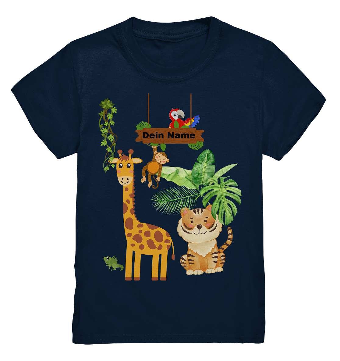 🐒 Jungle Fever – Premium Kinder Shirt mit Wunschtext