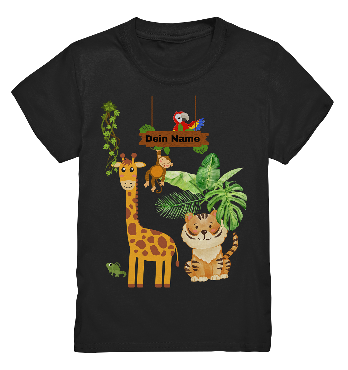 🐒 Jungle Fever – Premium Kinder Shirt mit Wunschtext