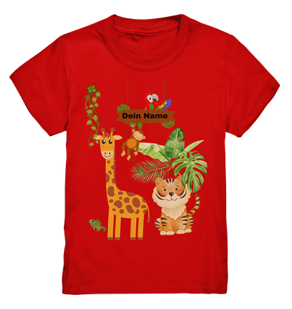 🐒 Jungle Fever – Premium Kinder Shirt mit Wunschtext
