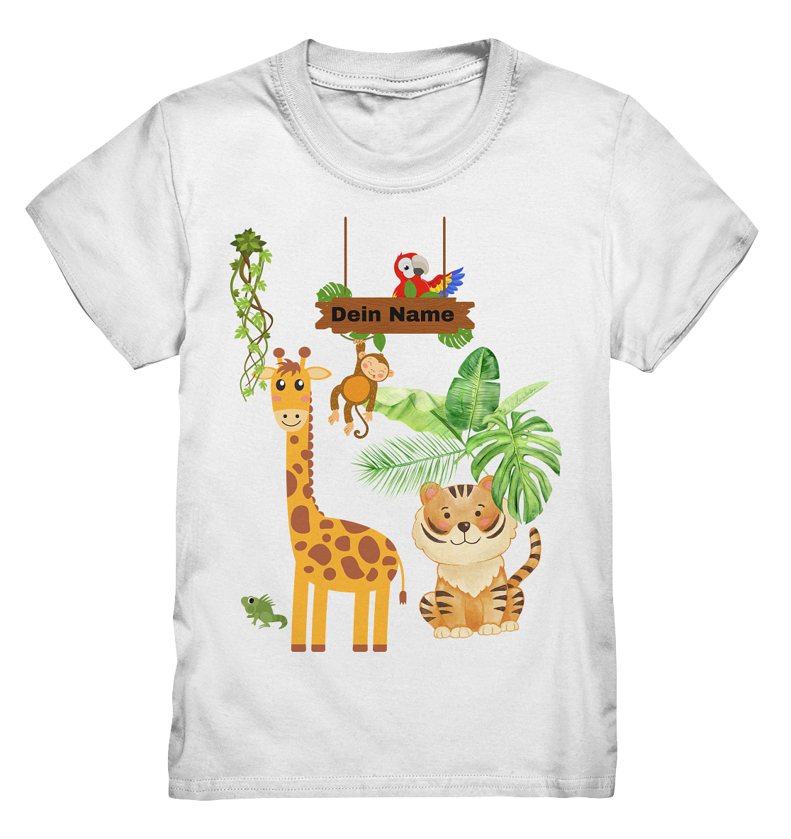 🐒 Jungle Fever – Premium Kinder Shirt mit Wunschtext