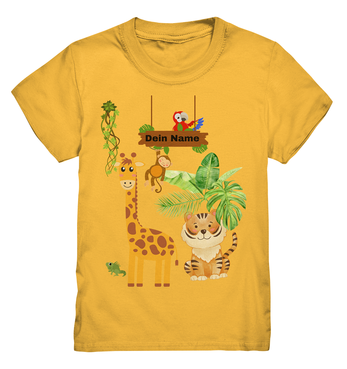 🐒 Jungle Fever – Premium Kinder Shirt mit Wunschtext