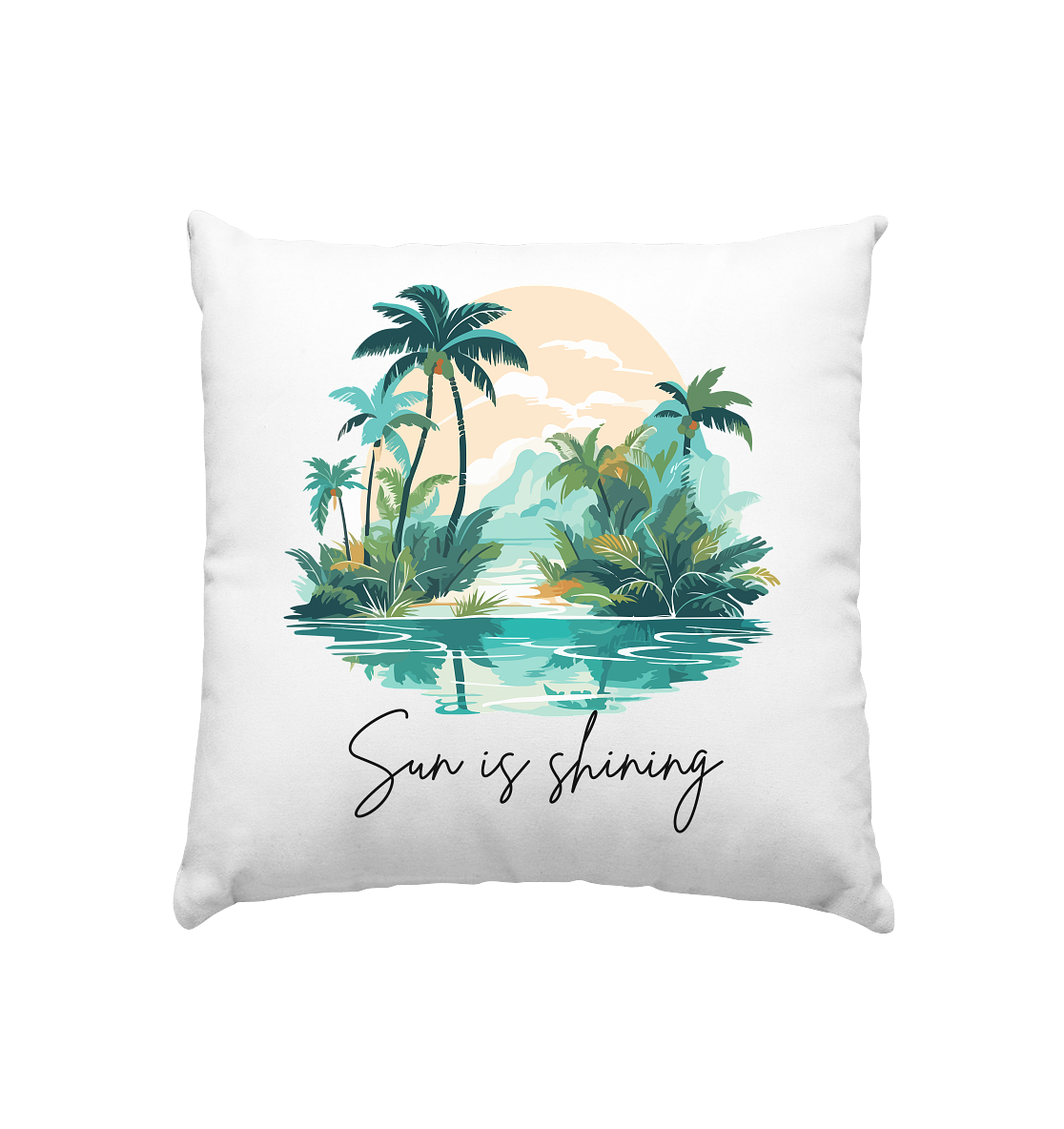 🏝️ Life is a Beach – Zierkissen 40x40 cm