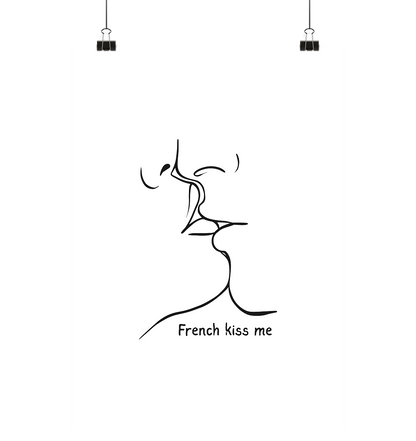 French Kiss Me  - Poster Din A2 (hoch)