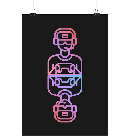 🎮 Gamer One – Dein Statement für die Gaming-Wandkunst (DIN A2)