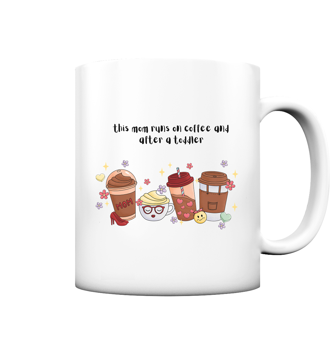 😵💫 After a Toddler – Tasse matt 330 ml | Koffein. Chaos. Kind.