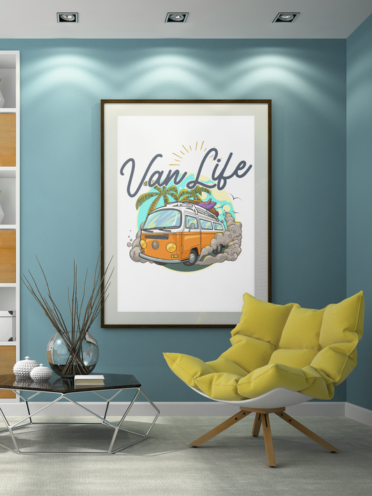 🚐 Van Life – Digitales Poster | Retro Adventure Print
