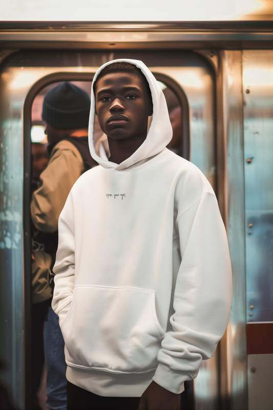 Men Hoodie "Open your Eyes" – Signature Edition