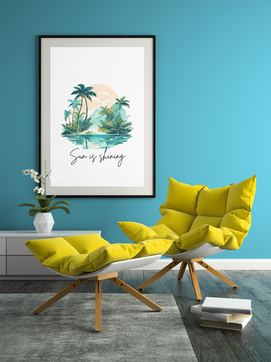 🌴 Tropical Reflections – Digitaler Print zum Sofort-Download