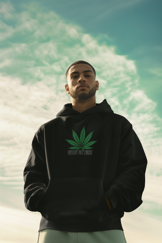 🧥 Men’s Hoodie „Weed be fine“