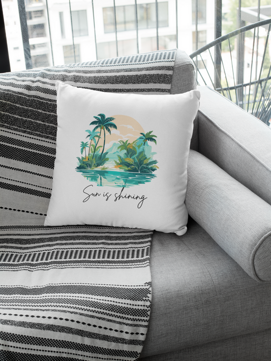 🏝️ Life is a Beach – Zierkissen 40x40 cm