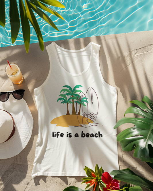 ☀️ Life is a Beach – Damen Tank-Top