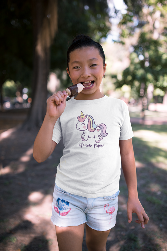 🦄 Unicorn Power – Kinder Premium T-Shirt | Magie trifft Komfort