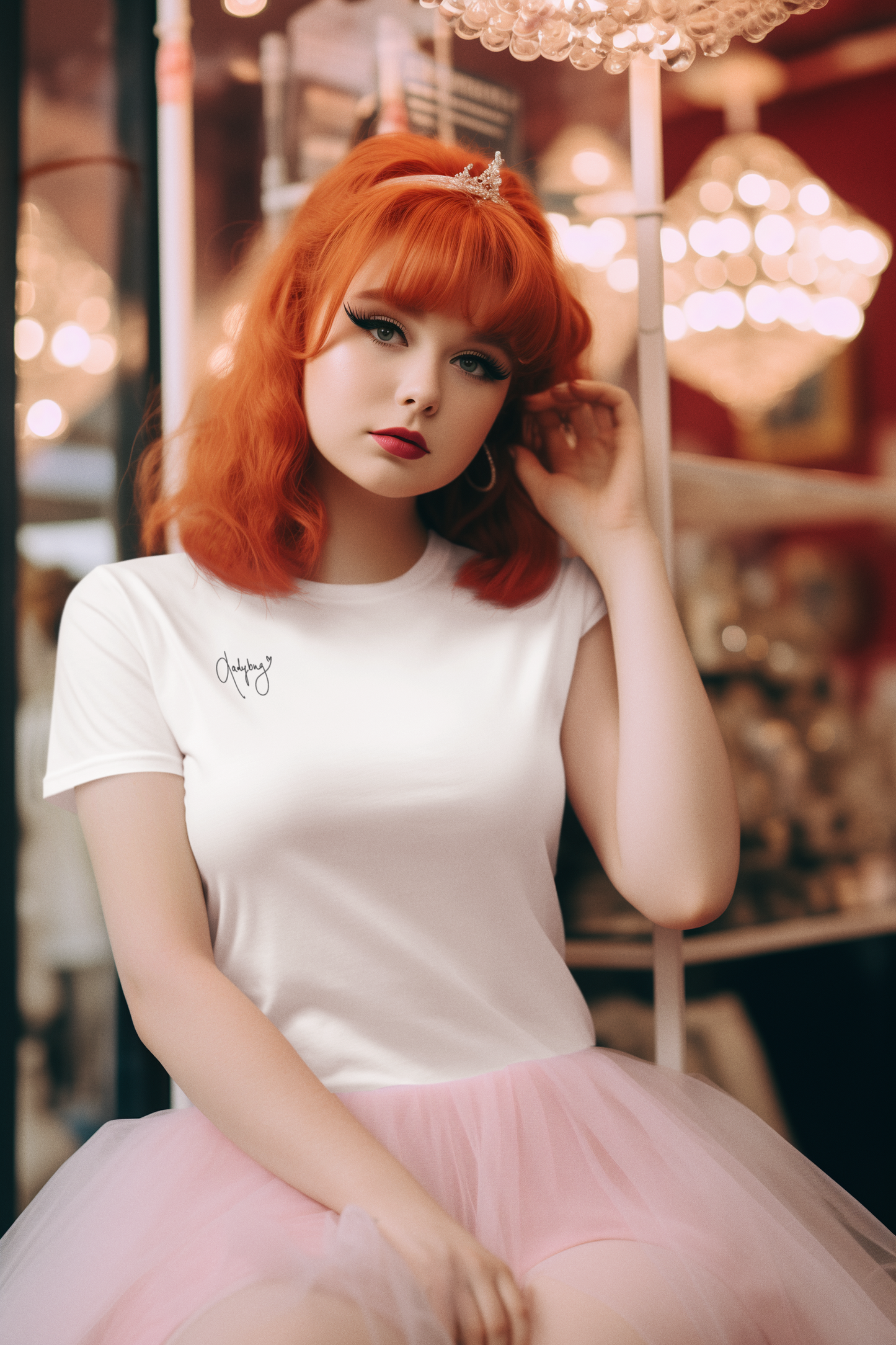 ❤️ Ladybug Signature T-Shirt – Damen Regular | Marienkäfer Design, limitiert, 100 % Organic Cotton
