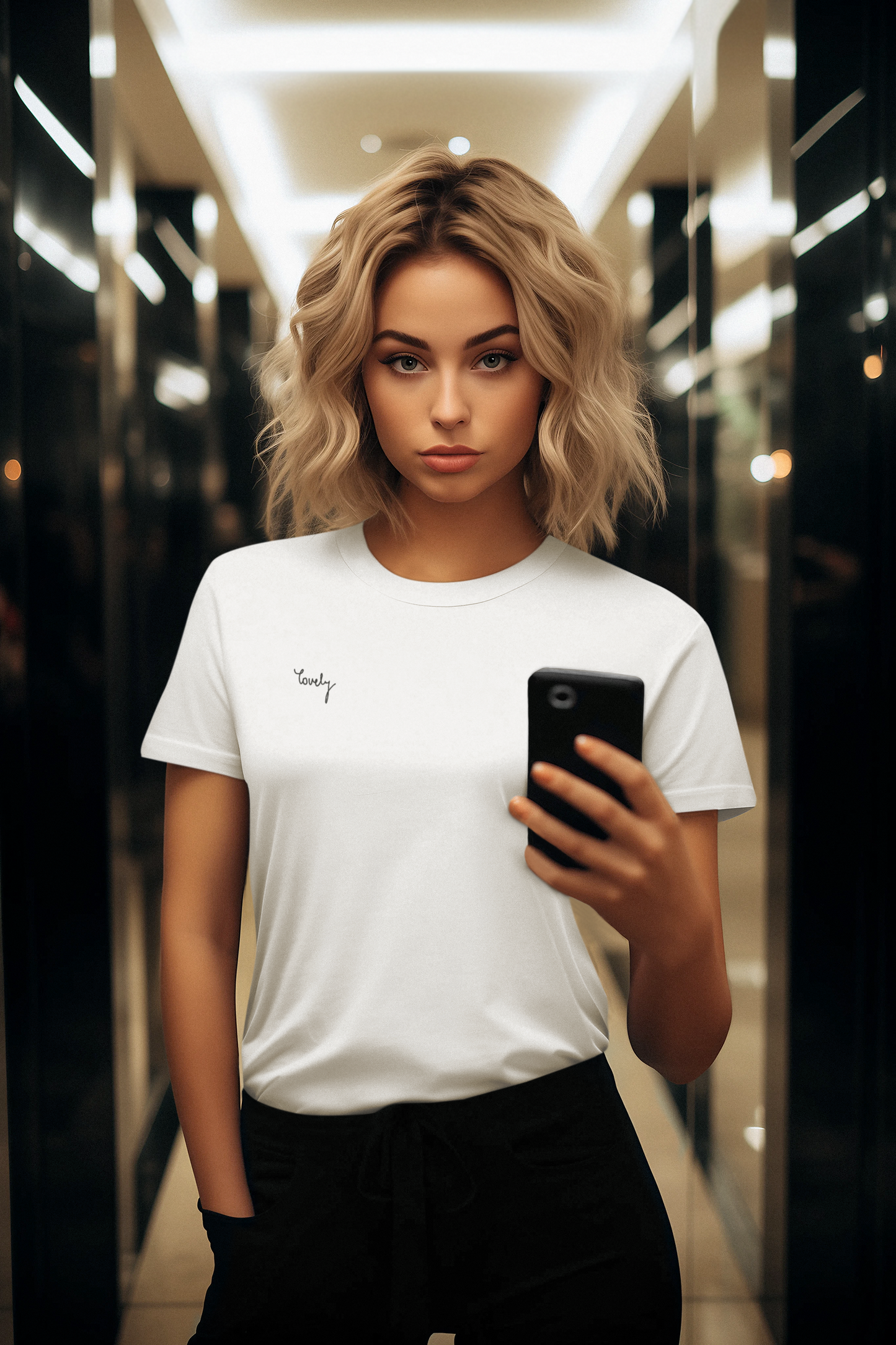 💖 Lovely – Damen Regular T-Shirt | Signature Edition by EvelynStylez