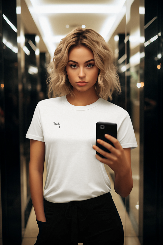 💖 Lovely – Damen Regular T-Shirt | Signature Edition by EvelynStylez