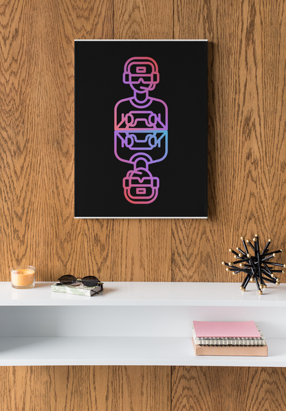 🎮 Gamer One – Dein Statement für die Gaming-Wandkunst (DIN A2)